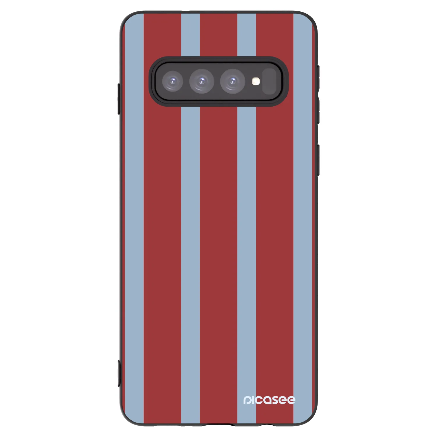 Picasee silikonowe czarne etui na Samsung Galaxy S10 G973 - Lounge pass