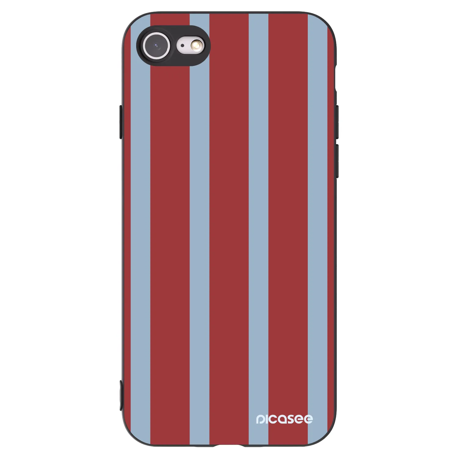 Picasee silikonowe czarne etui na Apple iPhone SE 2020 - Lounge pass