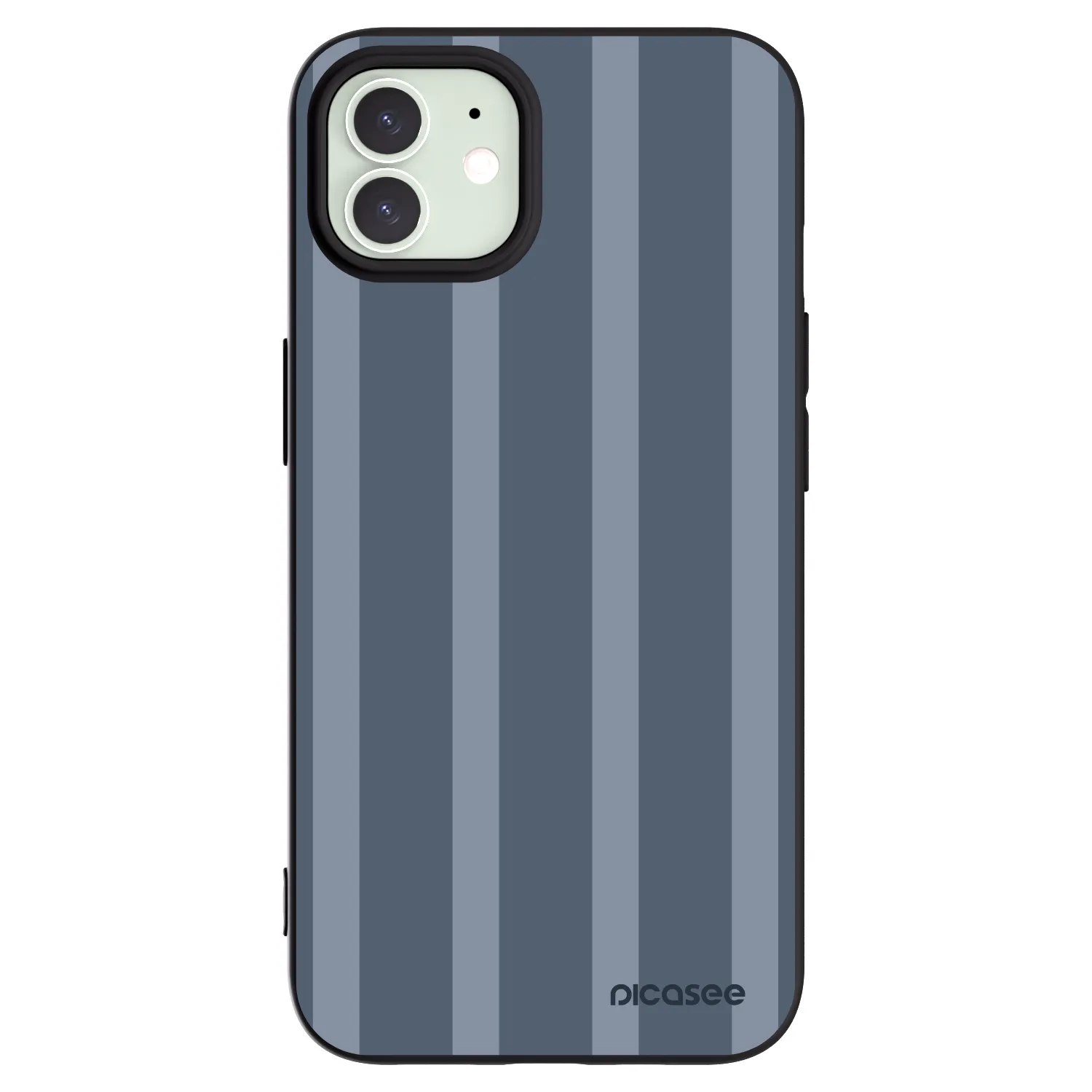 Picasee silikonowe czarne etui na Apple iPhone 12 - Midnight lounge