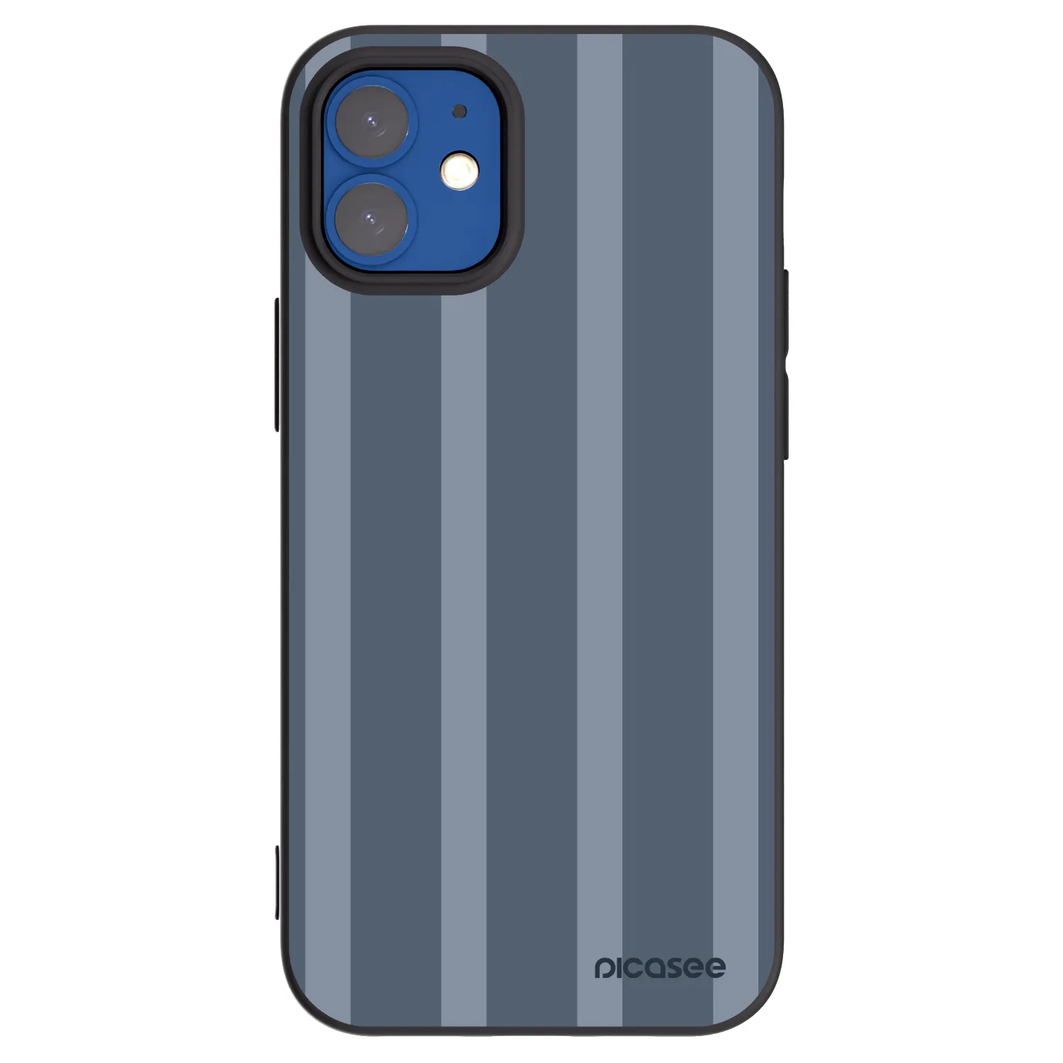 Picasee silikonowe czarne etui na Apple iPhone 12 mini - Midnight lounge