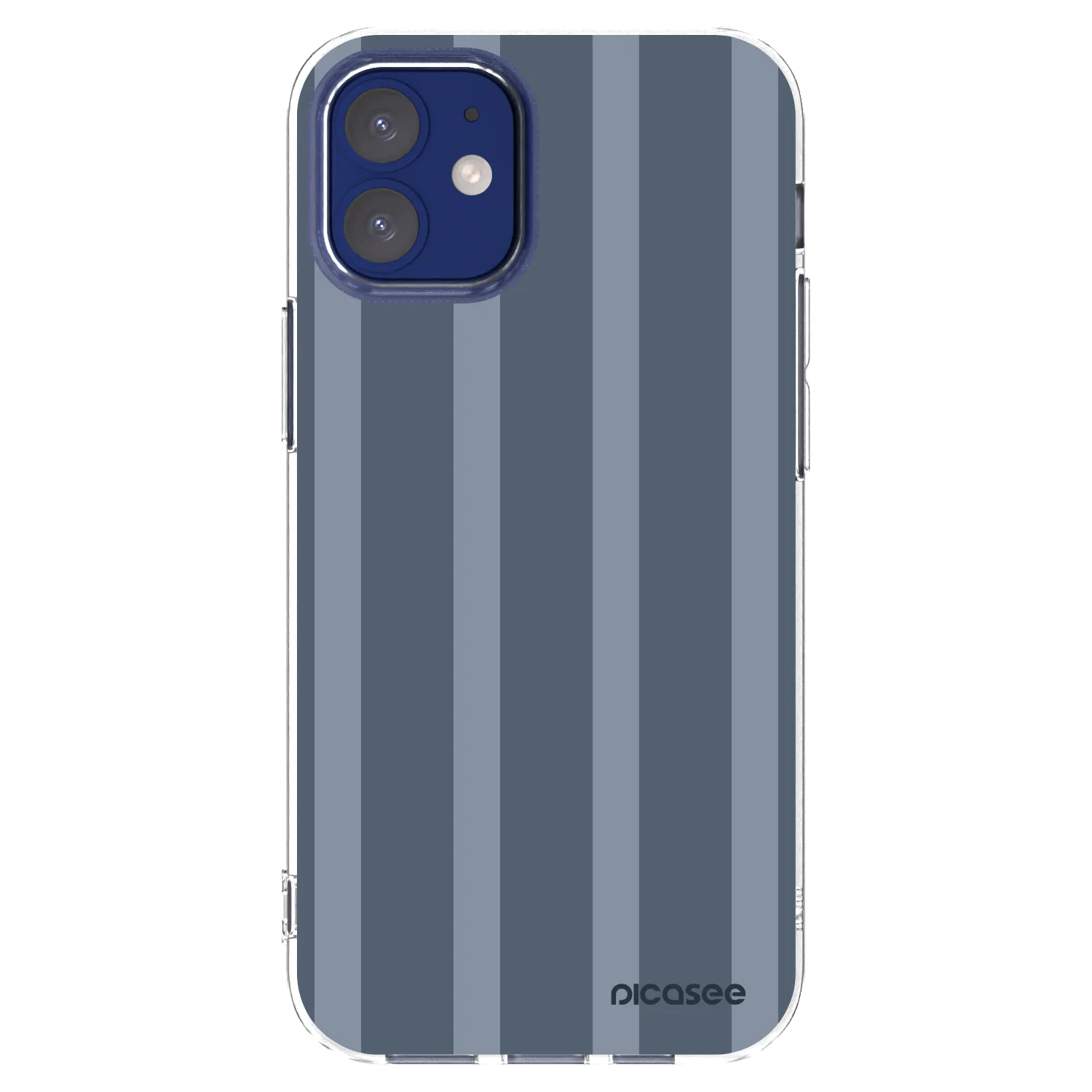 Picasee silikonowe przeźroczyste etui na Apple iPhone 12 mini - Midnight lounge