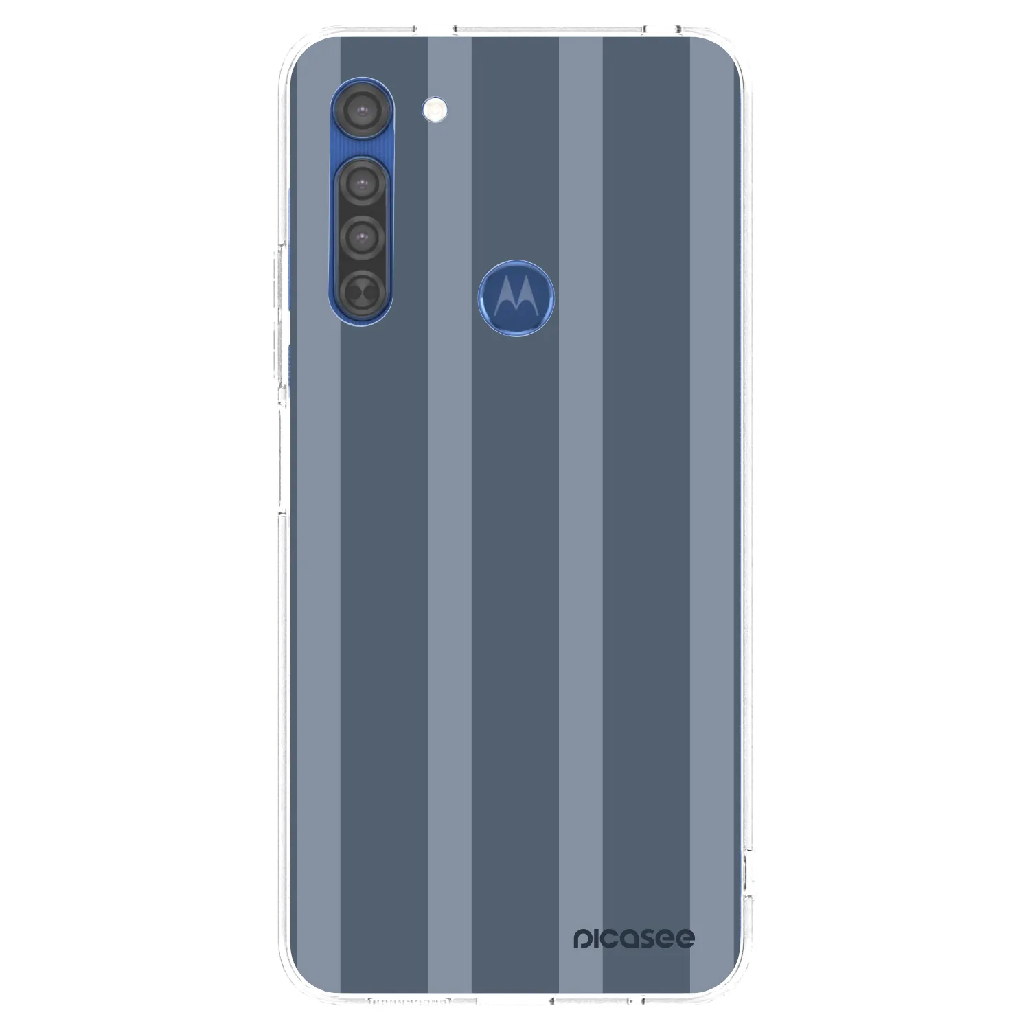 Picasee silikonowe przeźroczyste etui na Motorola Moto G8 - Midnight lounge