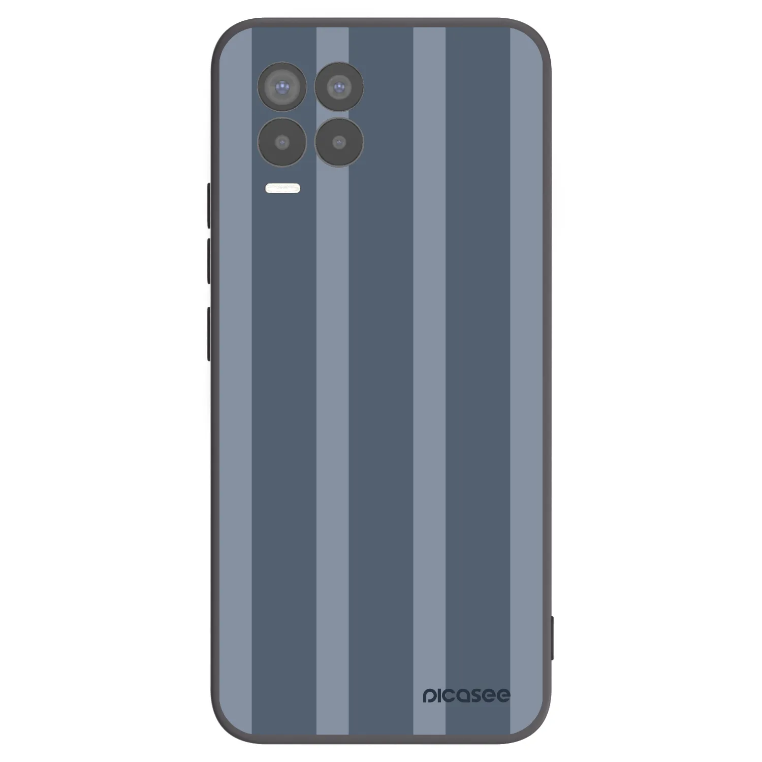 Picasee silikonowe czarne etui na Realme 8 4G - Midnight lounge