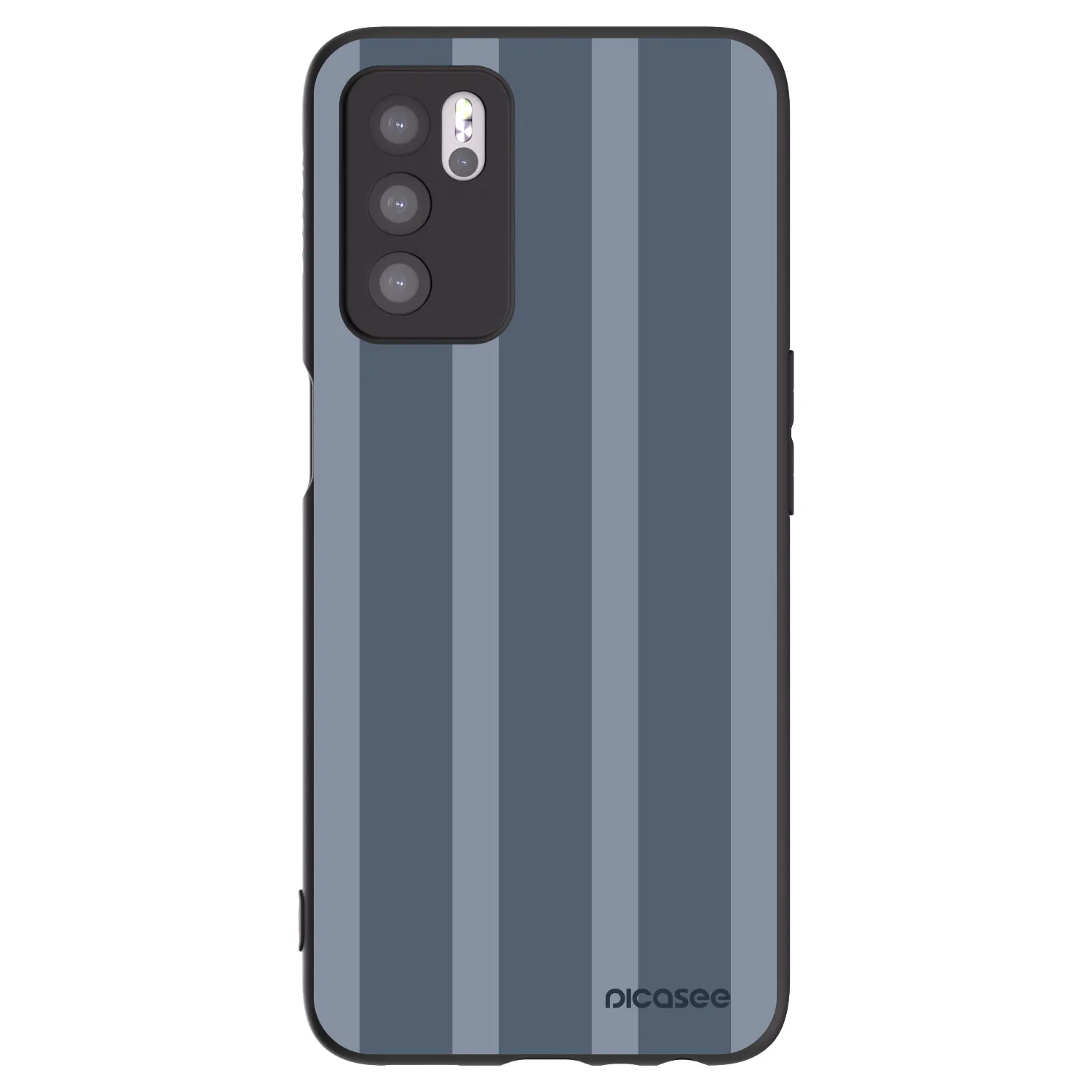 Picasee silikonowe czarne etui na OPPO A16s - Midnight lounge