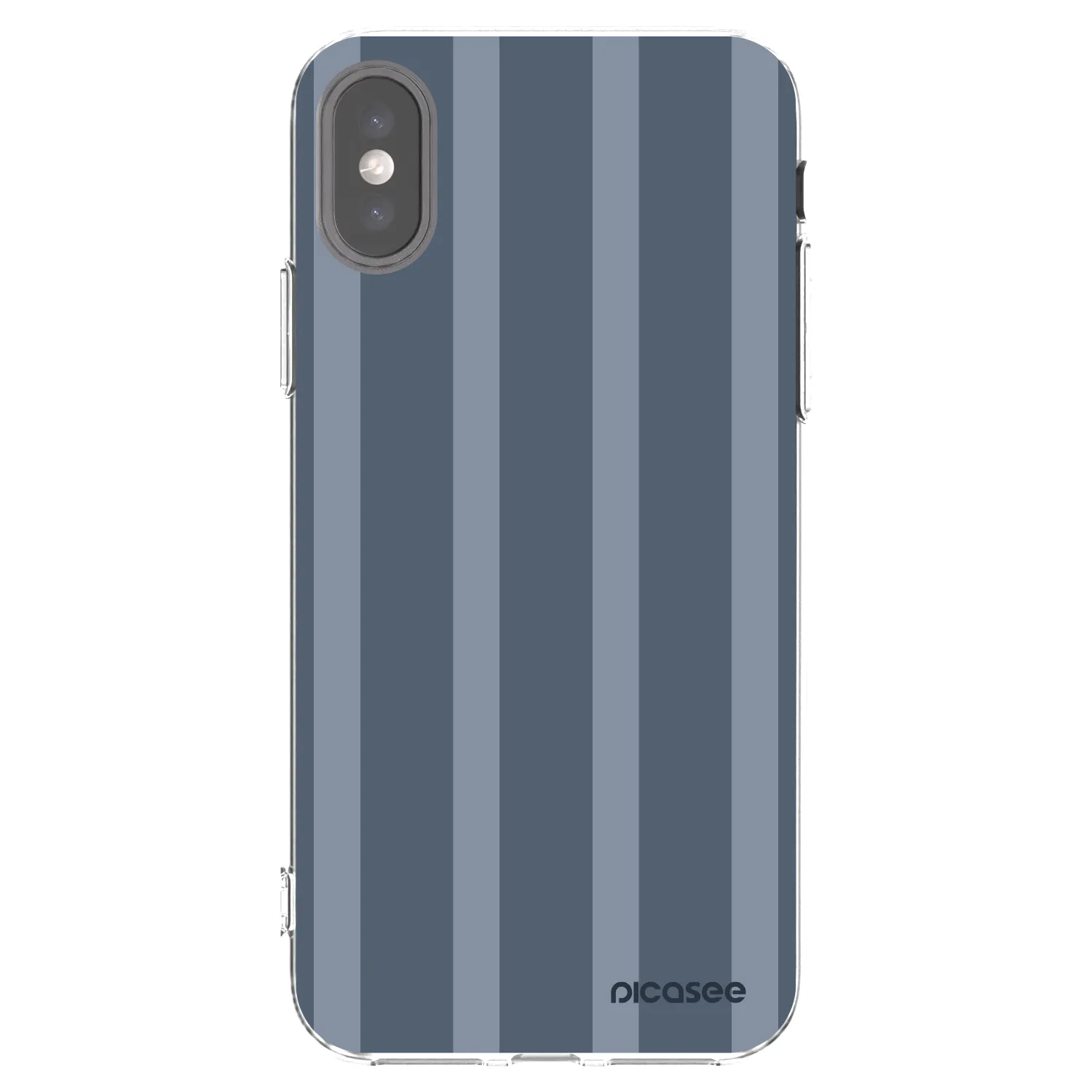 Picasee silikonowe przeźroczyste etui na Apple iPhone X/XS - Midnight lounge