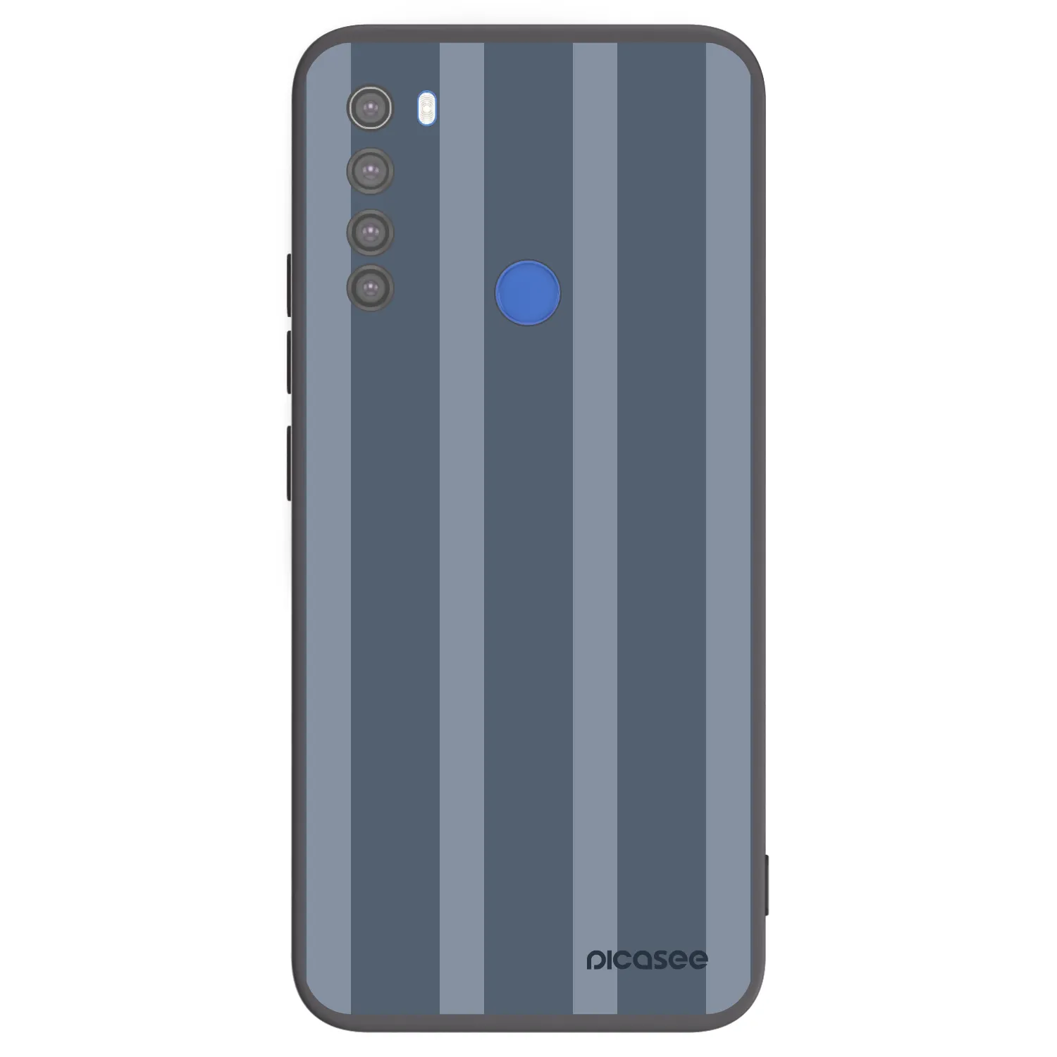 Picasee silikonowe czarne etui na Xiaomi Redmi Note 8T - Midnight lounge