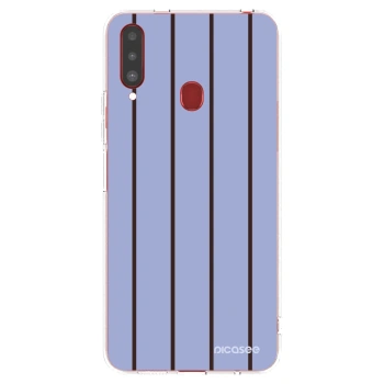 Picasee silikonowe przeźroczyste etui na Samsung Galaxy A20s - Poolside member