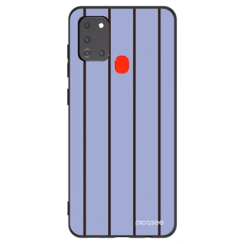 Picasee silikonowe czarne etui na Samsung Galaxy A21s - Poolside member