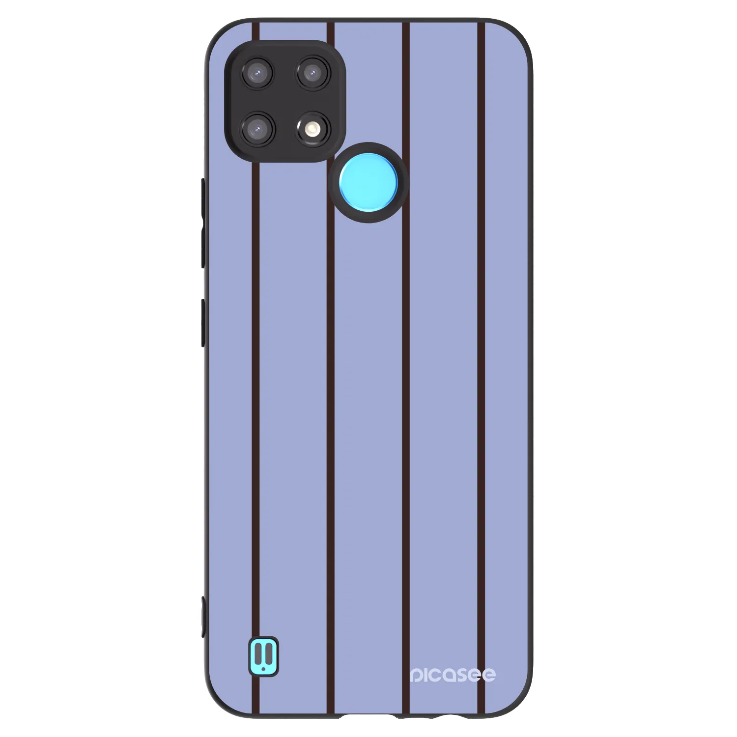Picasee silikonowe czarne etui na Realme C21 - Poolside member