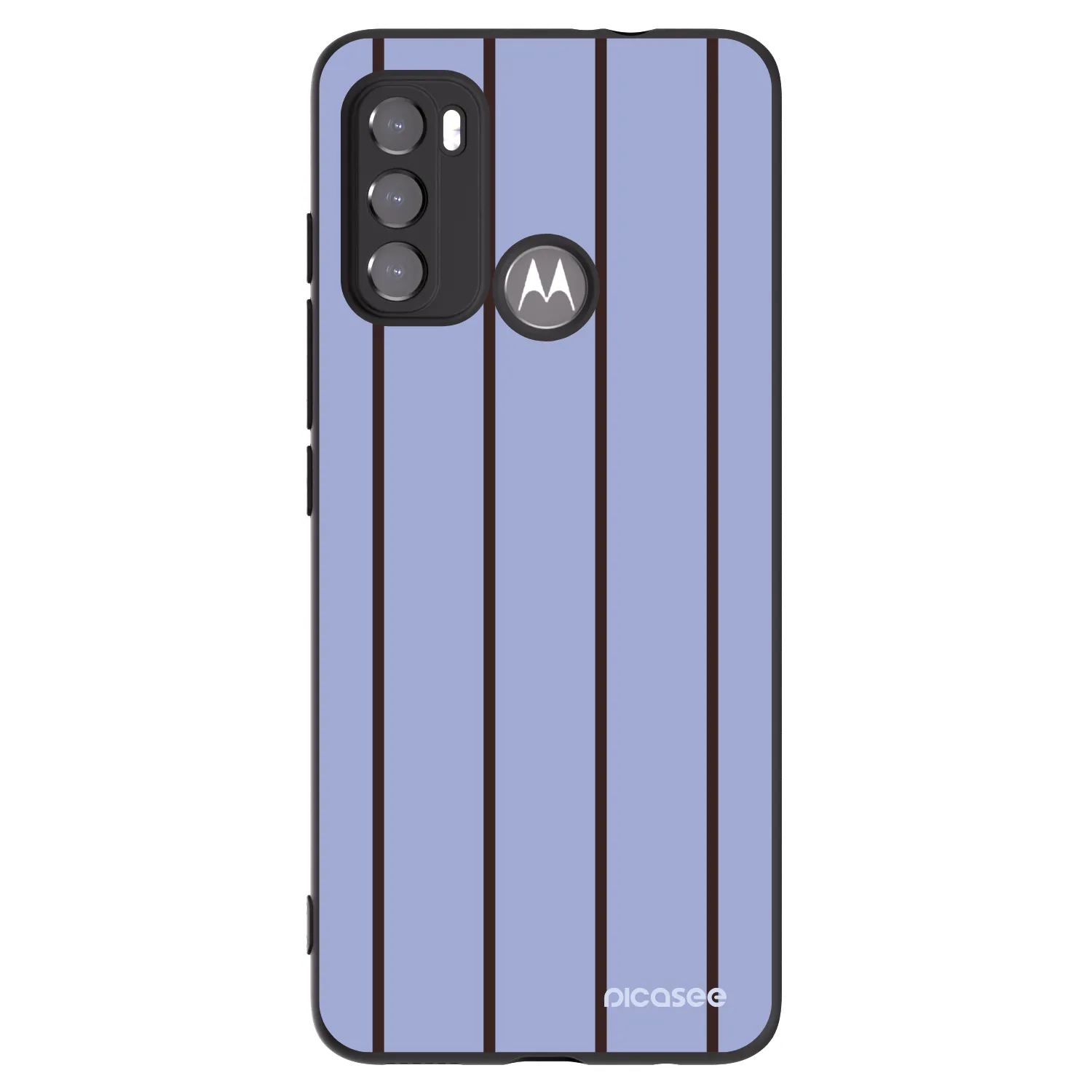 Picasee silikonowe czarne etui na Motorola Moto G60 - Poolside member