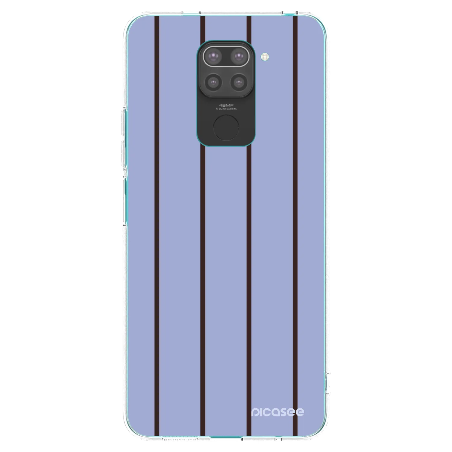 Picasee silikonowe czarne etui na Xiaomi Redmi Note 9 - Poolside member
