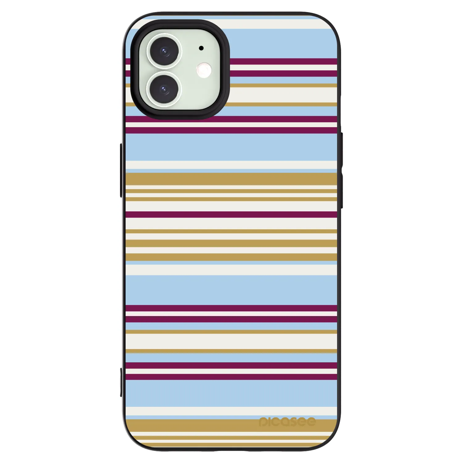 Picasee silikonowe czarne etui na Apple iPhone 12 - Souvenir