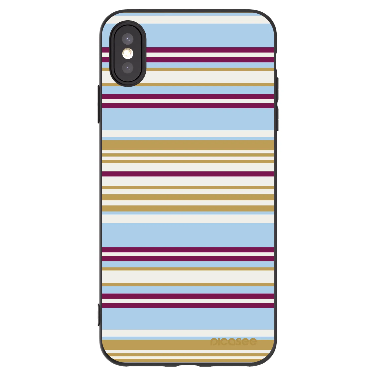 Picasee silikonowe czarne etui na Apple iPhone XS Max - Souvenir