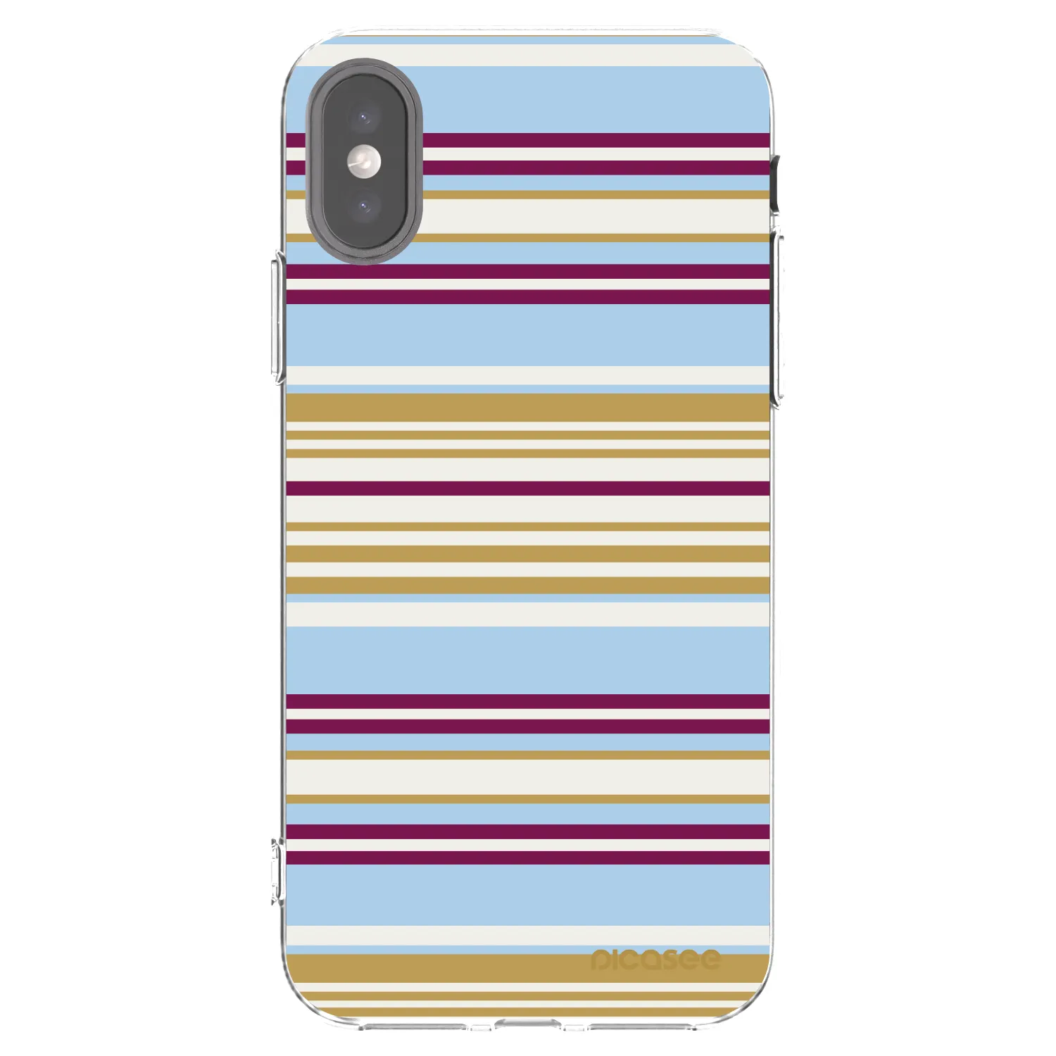 Picasee silikonowe przeźroczyste etui na Apple iPhone X/XS - Souvenir
