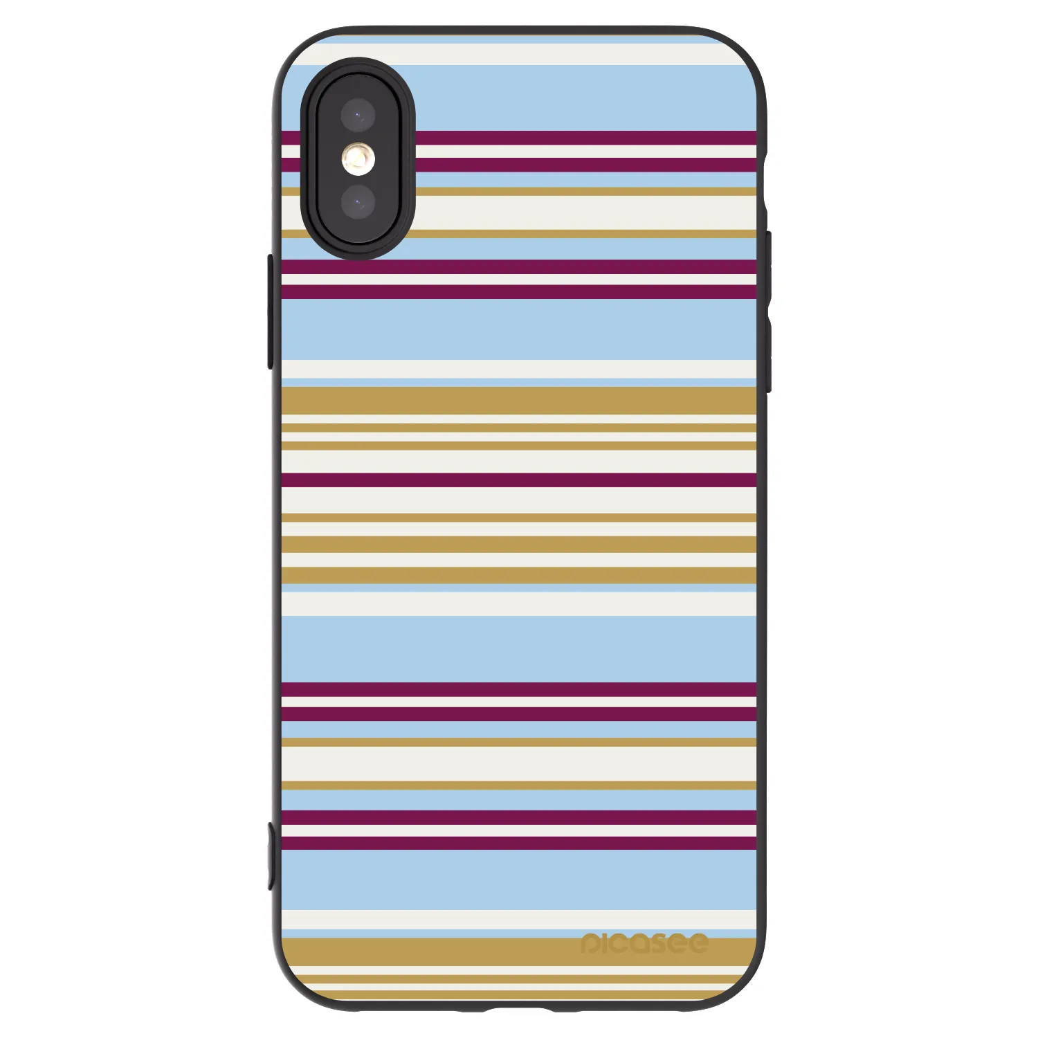 Picasee silikonowe czarne etui na Apple iPhone X/XS - Souvenir