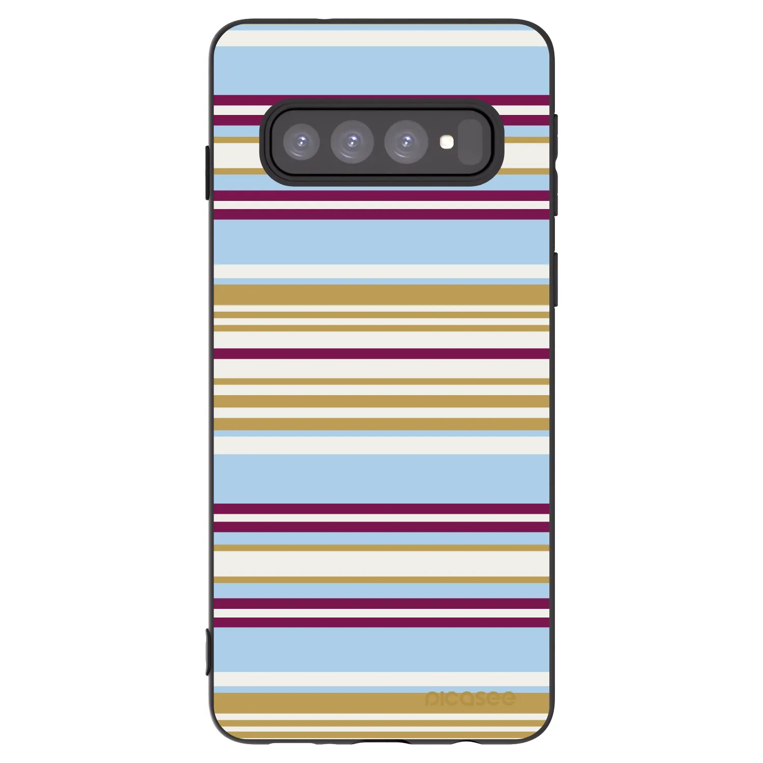 Picasee silikonowe czarne etui na Samsung Galaxy S10 G973 - Souvenir