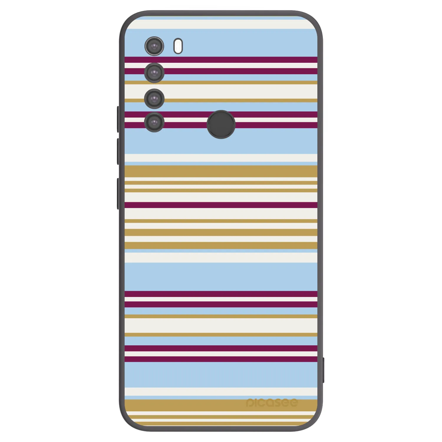 Picasee silikonowe czarne etui na Xiaomi Redmi Note 8 - Souvenir