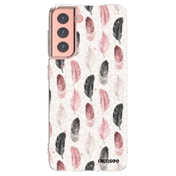 Picasee silikonowe przeźroczyste etui na Samsung Galaxy S21 5G G991B - Feder 2