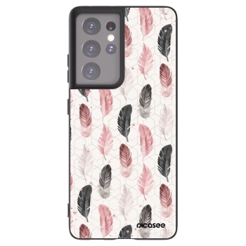 Picasee silikonowe czarne etui na Samsung Galaxy S21 Ultra 5G G998B - Feder 2
