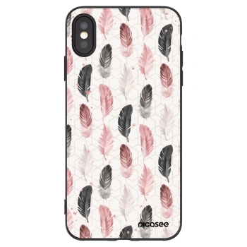 Picasee silikonowe czarne etui na Apple iPhone XS Max - Feder 2