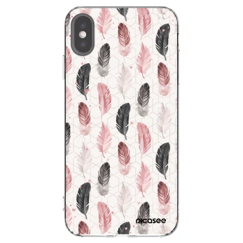 Picasee silikonowe przeźroczyste etui na Apple iPhone XS Max - Feder 2