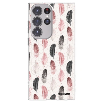 Picasee silikonowe przeźroczyste etui na Samsung Galaxy S23 Ultra 5G - Feder 2