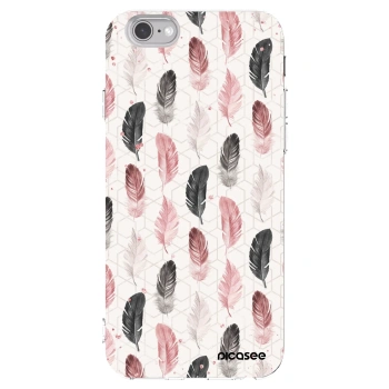 Picasee silikonowe przeźroczyste etui na Apple iPhone 6/6S - Feder 2