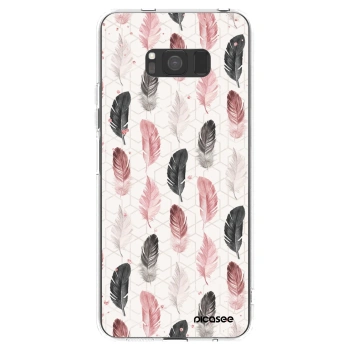 Picasee silikonowe przeźroczyste etui na Samsung Galaxy S8 G950F - Feder 2