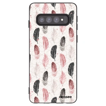 Picasee silikonowe czarne etui na Samsung Galaxy S10 G973 - Feder 2