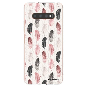 Picasee silikonowe przeźroczyste etui na Samsung Galaxy S10 Plus G975 - Feder 2