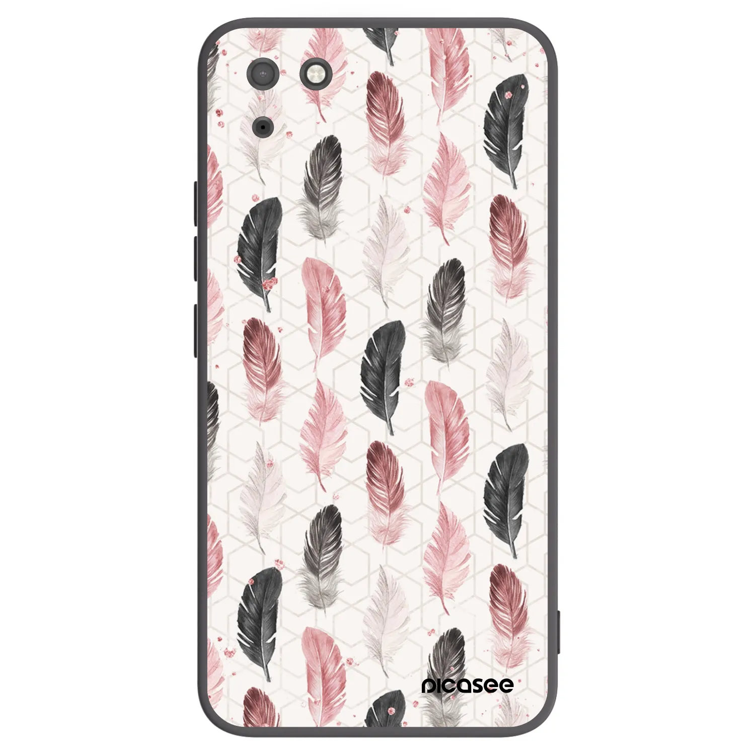 Picasee silikonowe czarne etui na Huawei Y5P - Feder 2