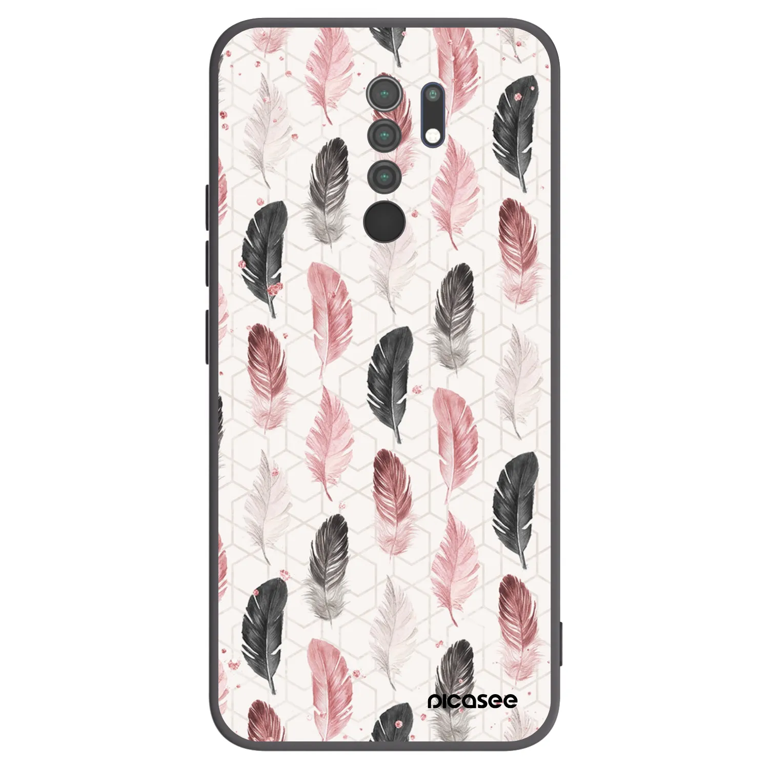 Picasee silikonowe czarne etui na Xiaomi Redmi 9 - Feder 2