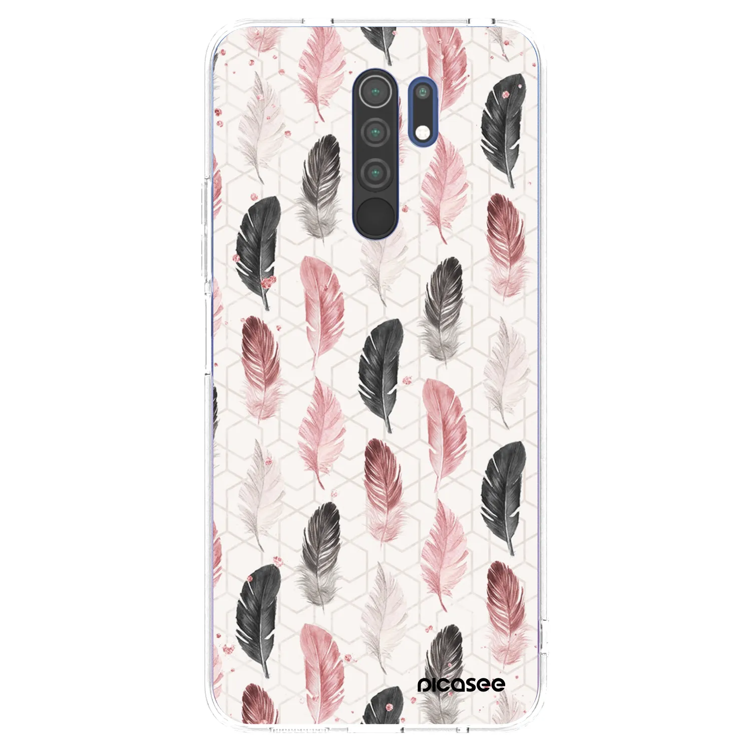 Picasee silikonowe przeźroczyste etui na Xiaomi Redmi 9 - Feder 2