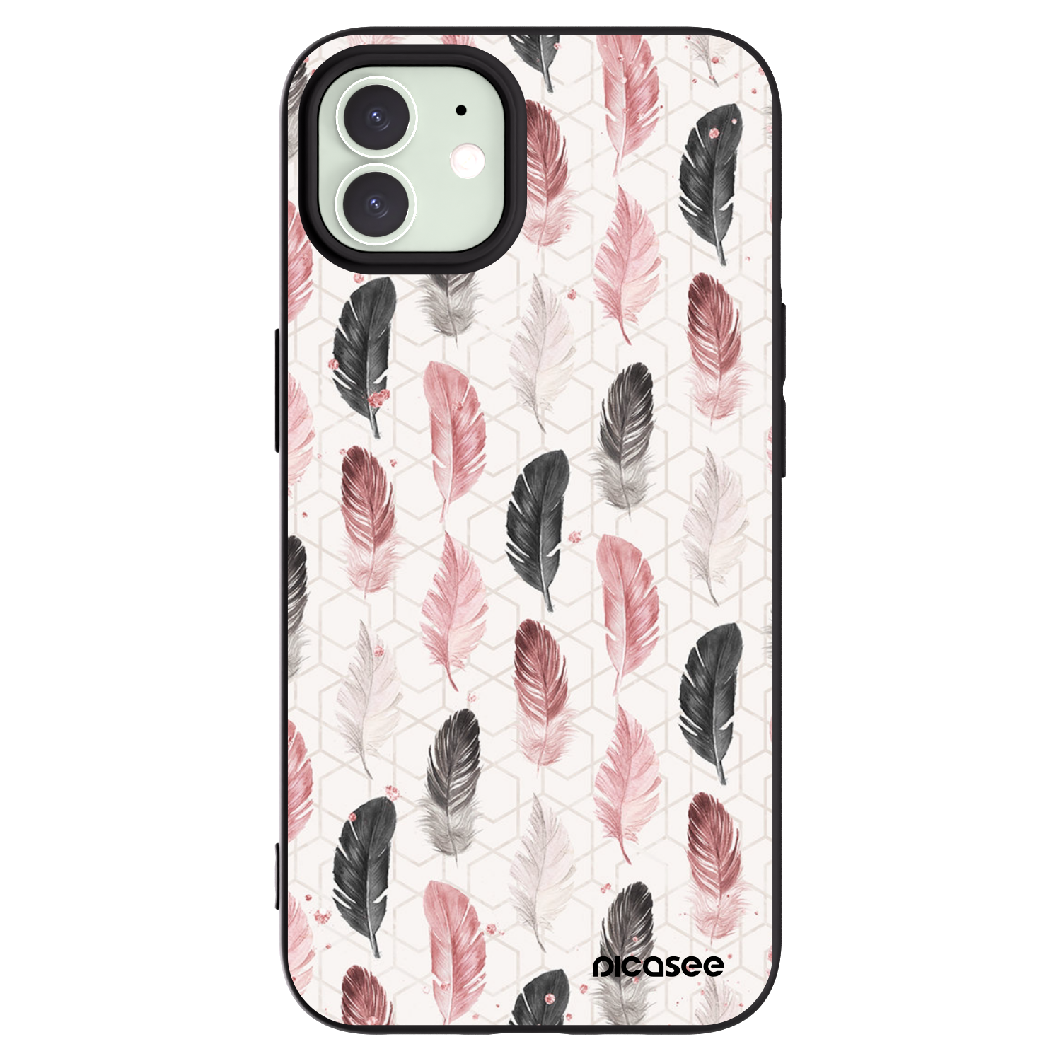 Picasee silikonowe czarne etui na Apple iPhone 12 Pro - Feder 2