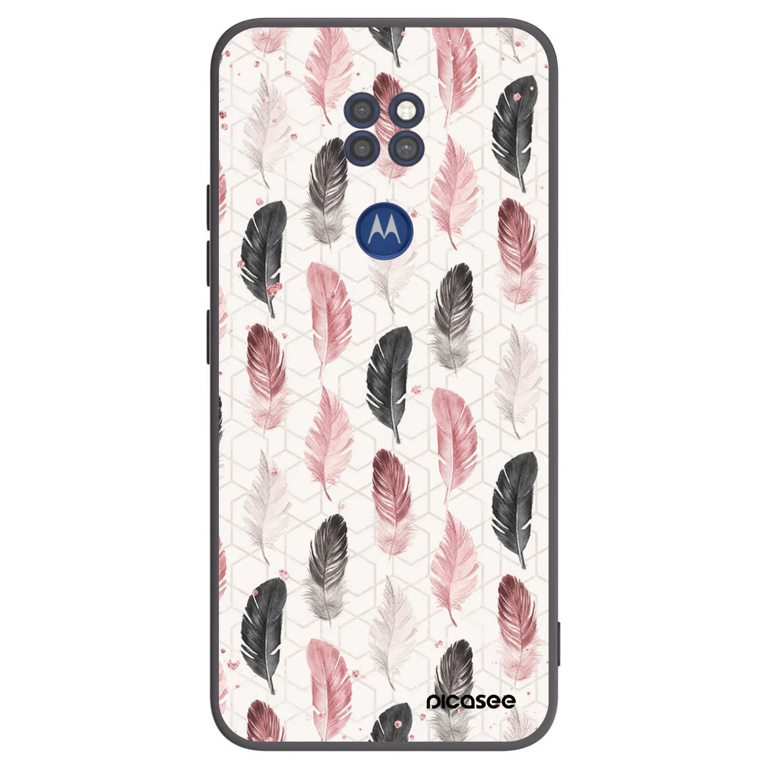 Picasee silikonowe czarne etui na Motorola Moto G9 Play - Feder 2