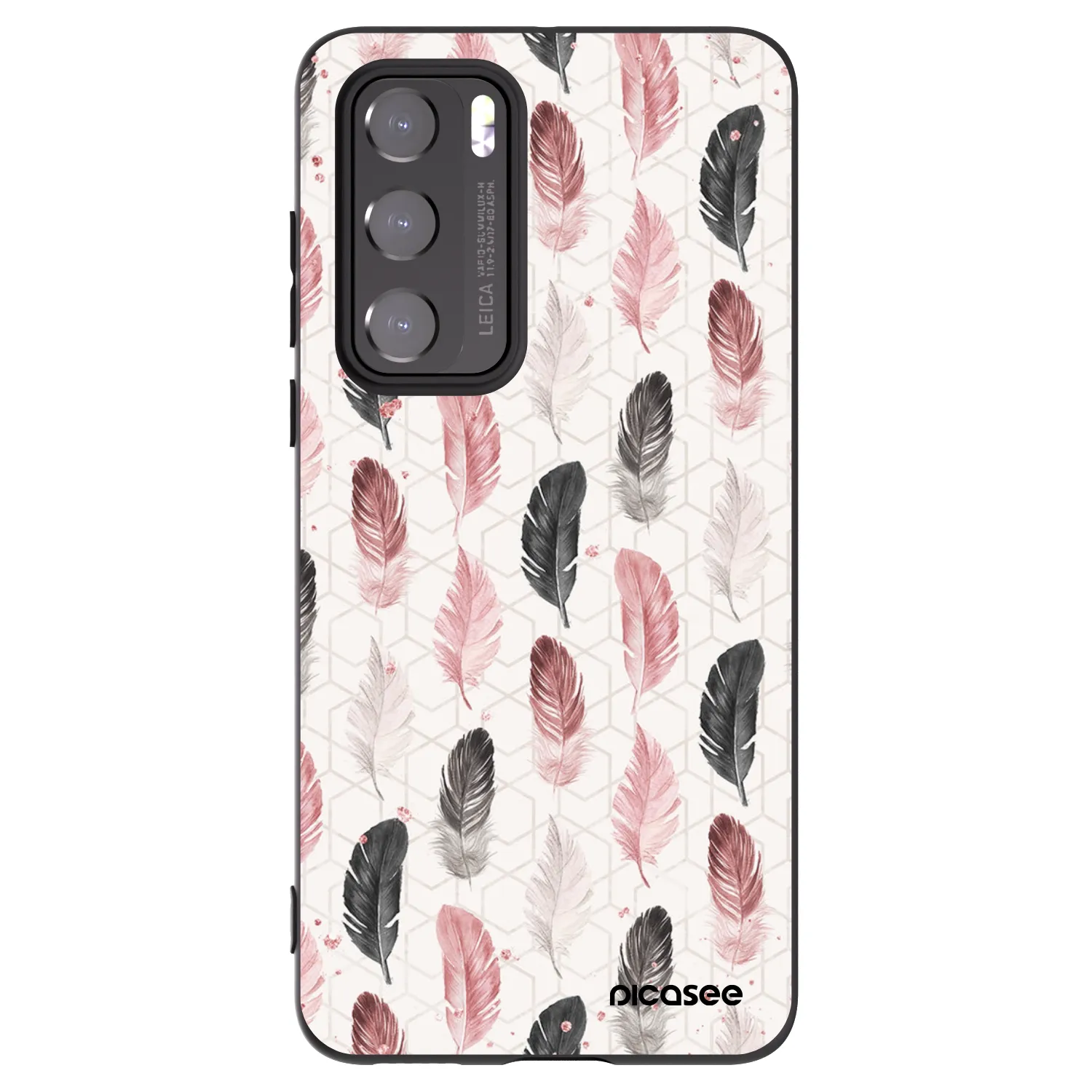 Picasee silikonowe czarne etui na Huawei P40 - Feder 2