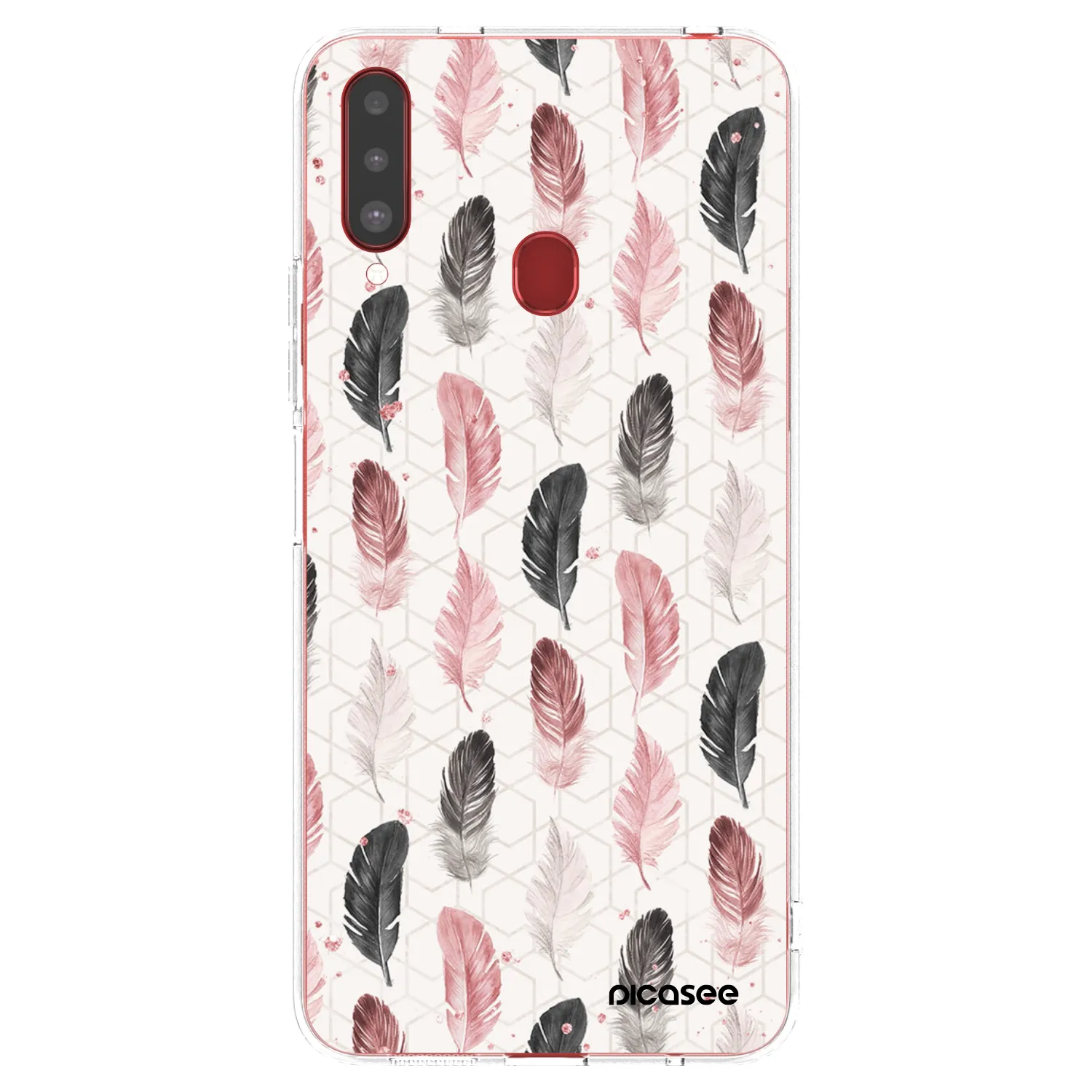 Picasee silikonowe przeźroczyste etui na Samsung Galaxy A20s - Feder 2