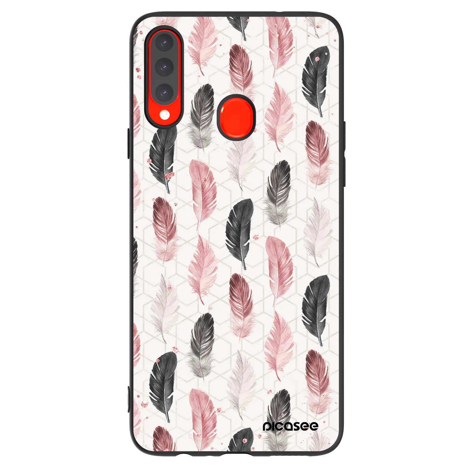 Picasee silikonowe czarne etui na Samsung Galaxy A20s - Feder 2
