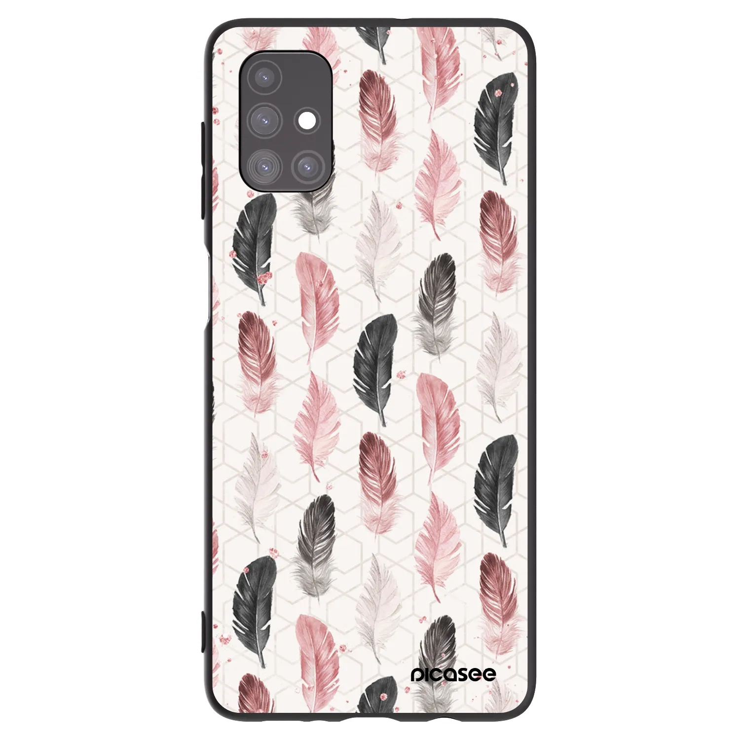 Picasee silikonowe czarne etui na Samsung Galaxy M51 M515F - Feder 2