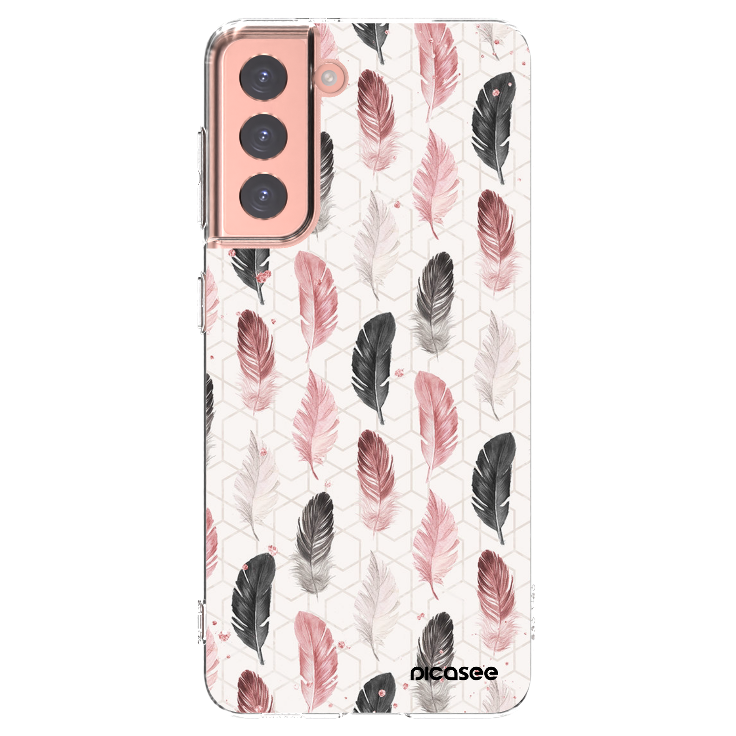 Picasee silikonowe przeźroczyste etui na Samsung Galaxy S21 5G G991B - Feder 2