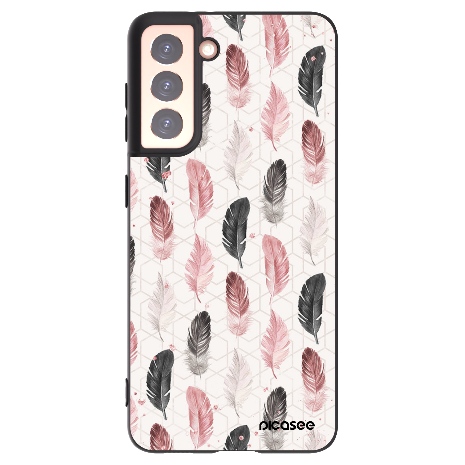 Picasee silikonowe czarne etui na Samsung Galaxy S21 5G G991B - Feder 2