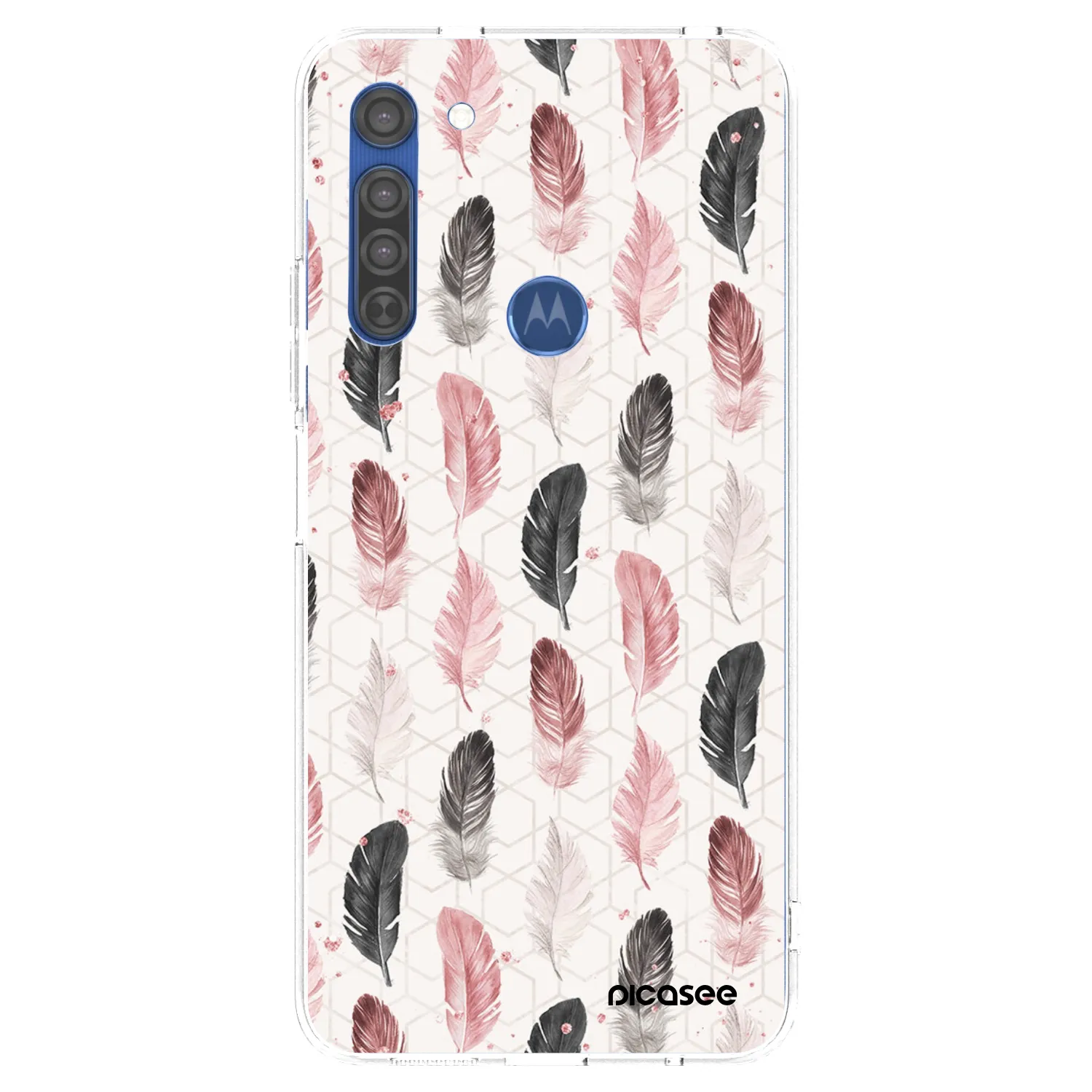 Picasee silikonowe przeźroczyste etui na Motorola Moto G8 - Feder 2