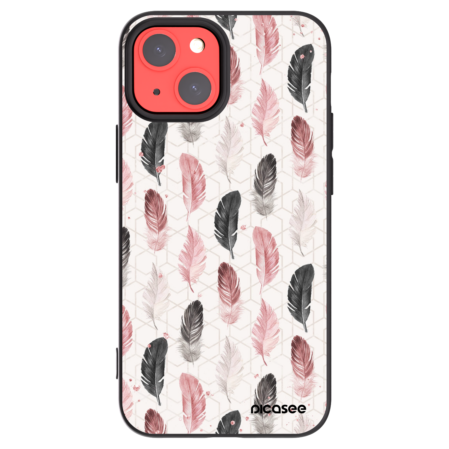 Picasee silikonowe czarne etui na Apple iPhone 13 mini - Feder 2