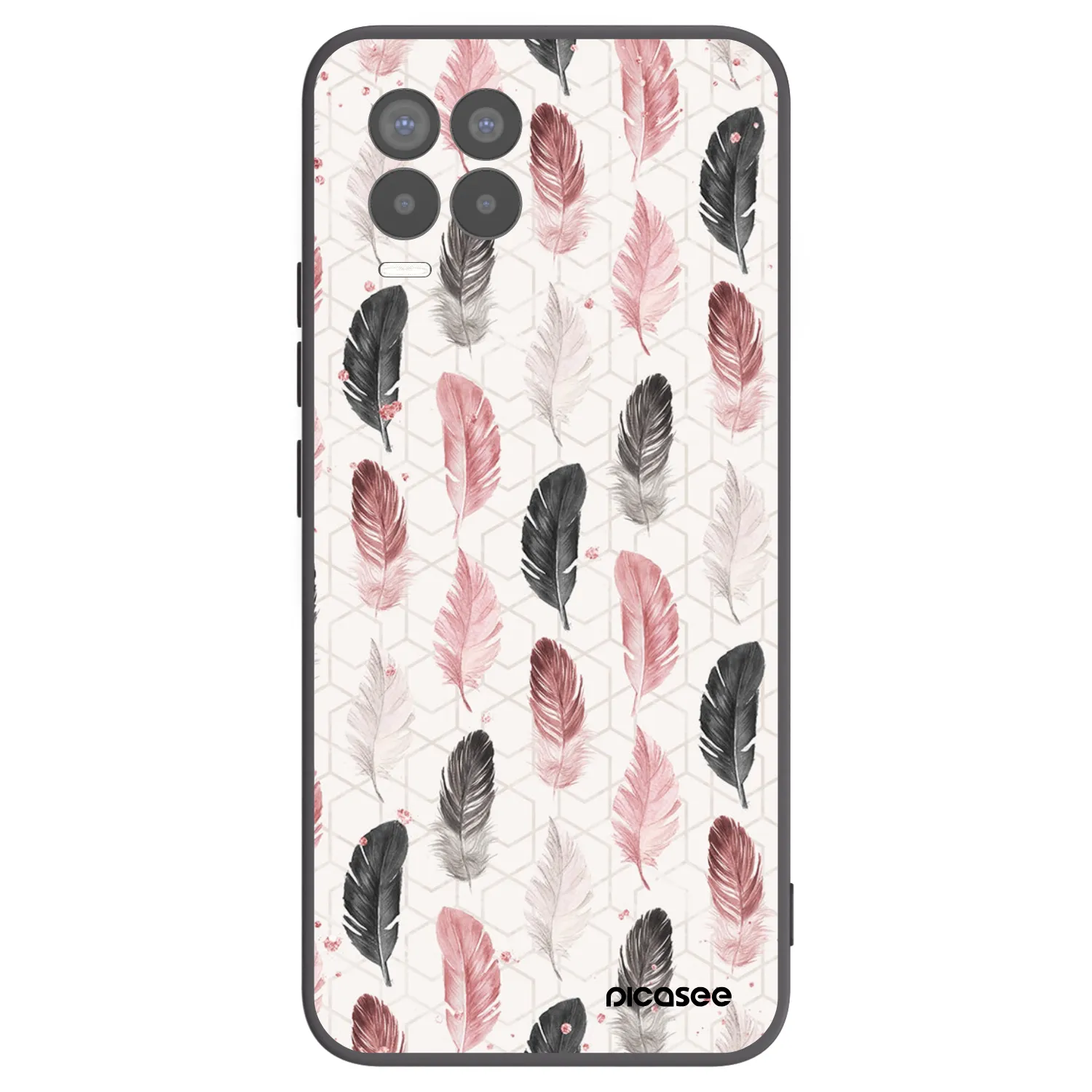 Picasee silikonowe czarne etui na Realme 8 4G - Feder 2