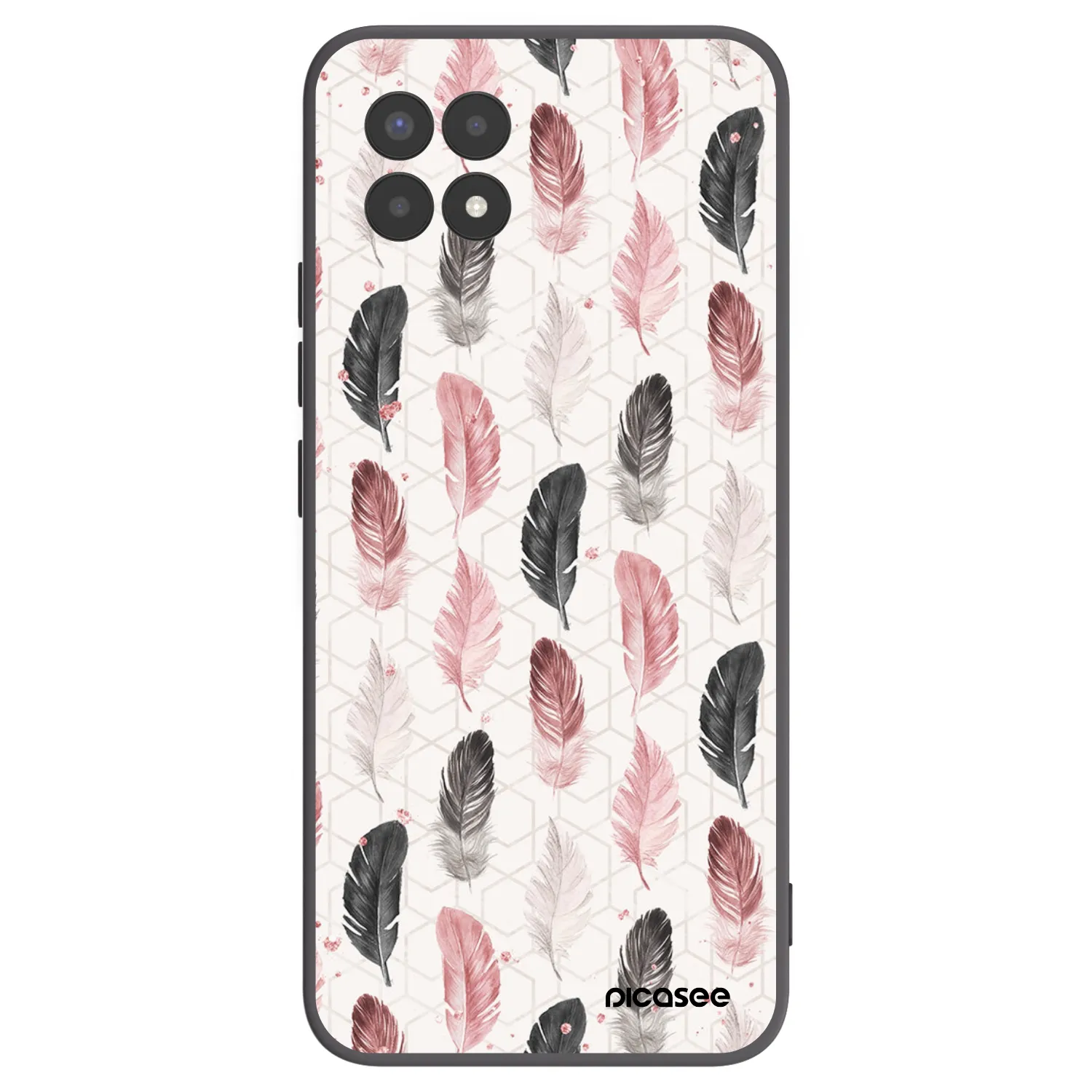 Picasee silikonowe czarne etui na Realme 8i - Feder 2