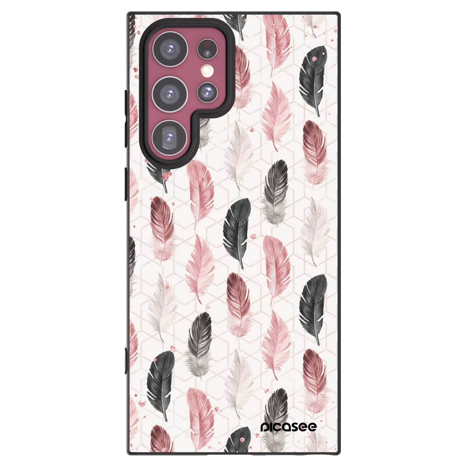 Picasee silikonowe czarne etui na Samsung Galaxy S22 Ultra 5G - Feder 2