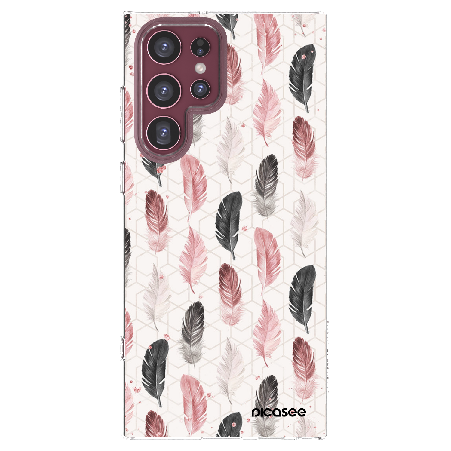 Picasee silikonowe przeźroczyste etui na Samsung Galaxy S22 Ultra 5G - Feder 2