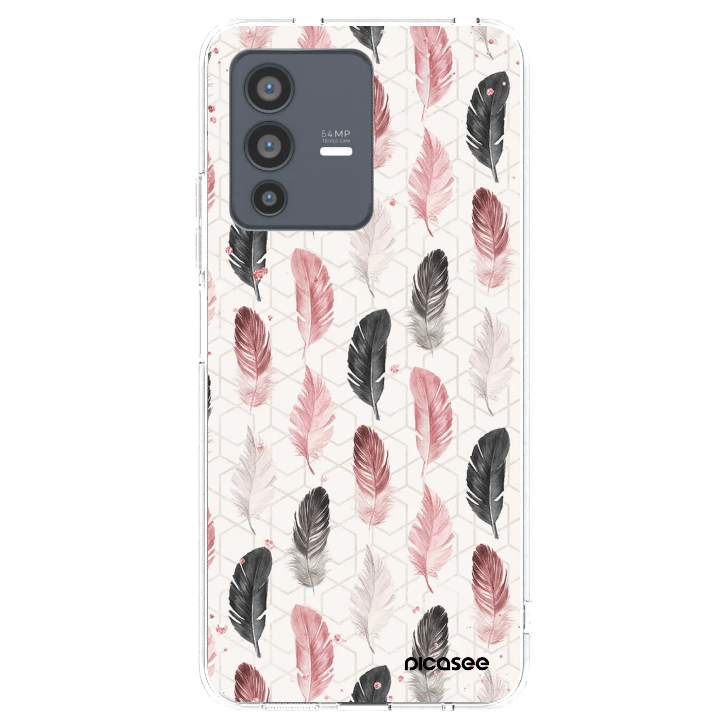 Picasee silikonowe przeźroczyste etui na Vivo V23 5G - Feder 2
