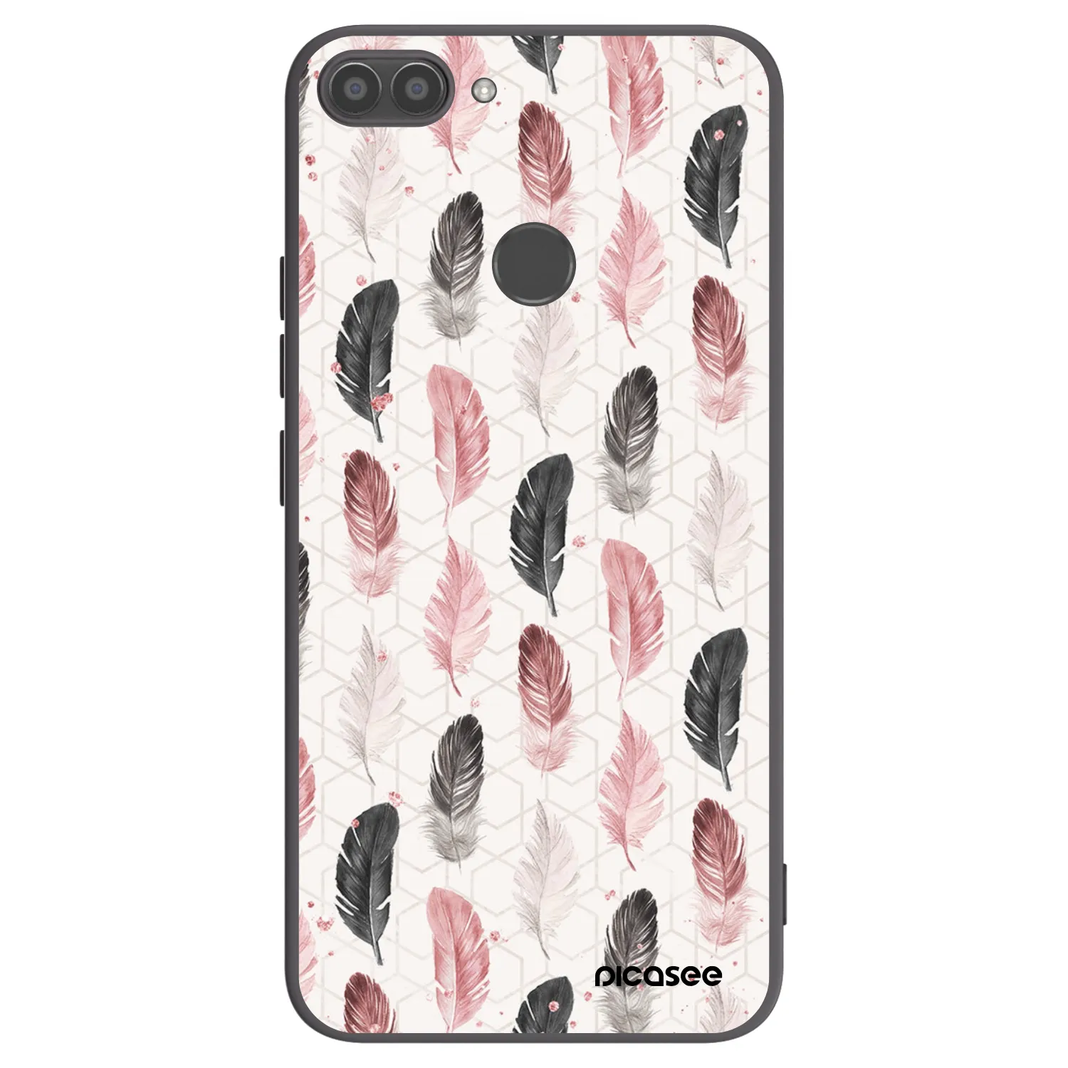 Picasee silikonowe czarne etui na Huawei P Smart - Feder 2