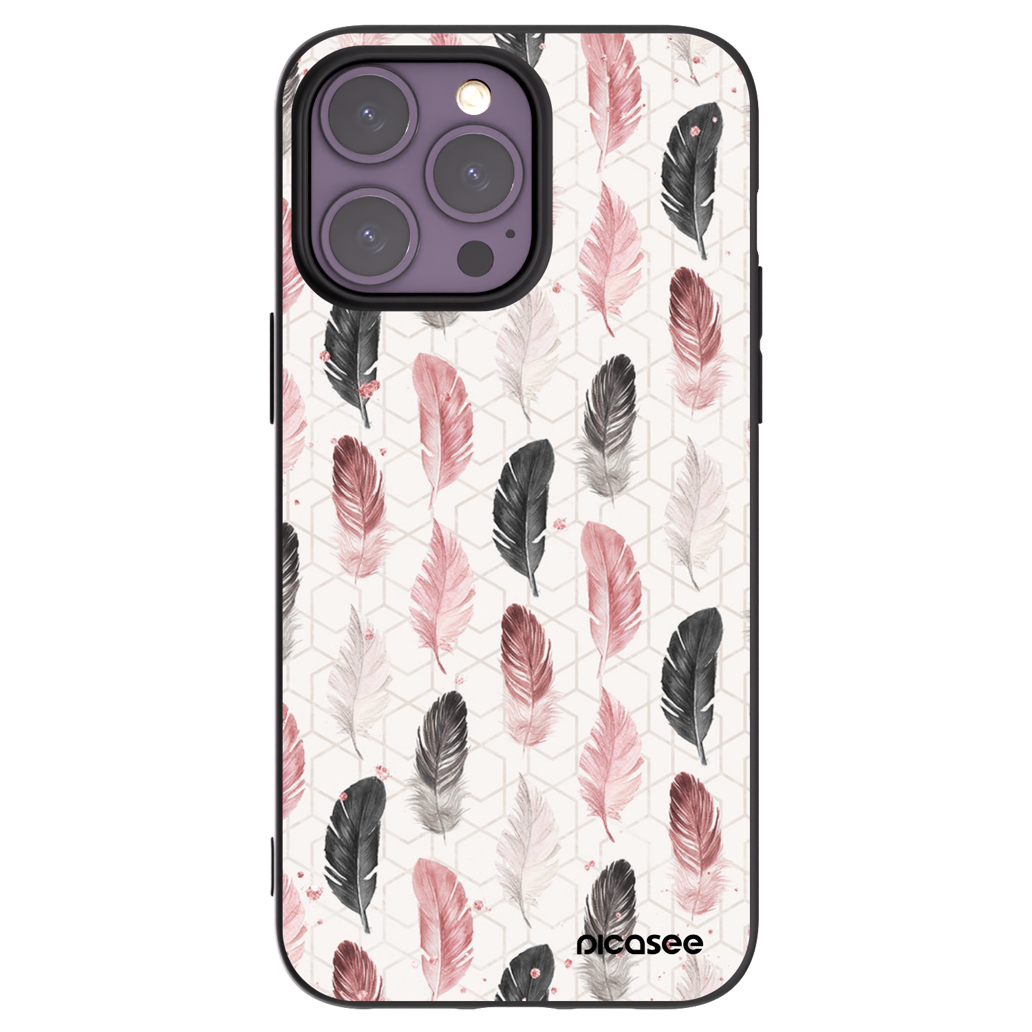 Picasee silikonowe czarne etui na Apple iPhone 14 Pro Max - Feder 2